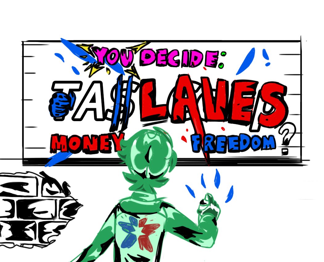 TafanLu's tweet photo. #MetaRunner #metarunnerau #SMG4 #smg4tari #smg4

I am a Vandal. I don't like bigger things like assassination, robbery, thieves or stuff. But also, i want to feel free to do what i like the most. And i like Stencil Arts. I think Tari would like to do some vandalism with me... https://t.co/JxhZTzSBMb