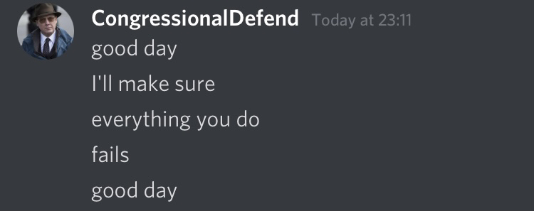 HuffPostDUSA's tweet photo. SHOCKING: Leaked messages given by a reliable source shows Sen. CongressionalDefend threatening President rabidsocialist. View image below; https://t.co/1AhlxbApbG