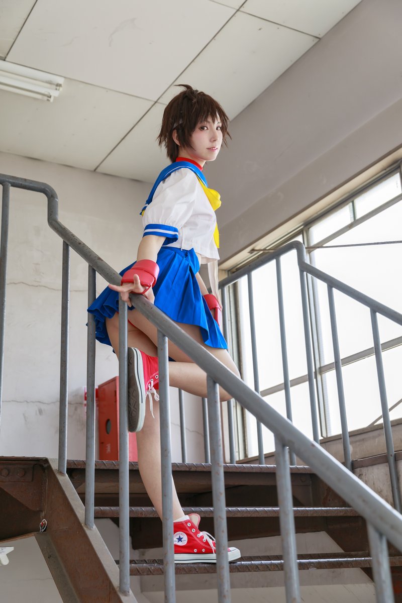 コスプレ写真】 ストリートファイターⅤ 春日野さくら（ノスタルジック