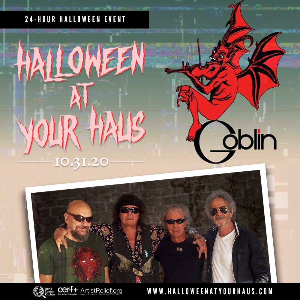 .<a href="/GoblinBand/">Goblin (Official)</a> is now playing at #HalloweenAtYourHaus. You can tune in to the livestream at halloweenatyourhaus.com.