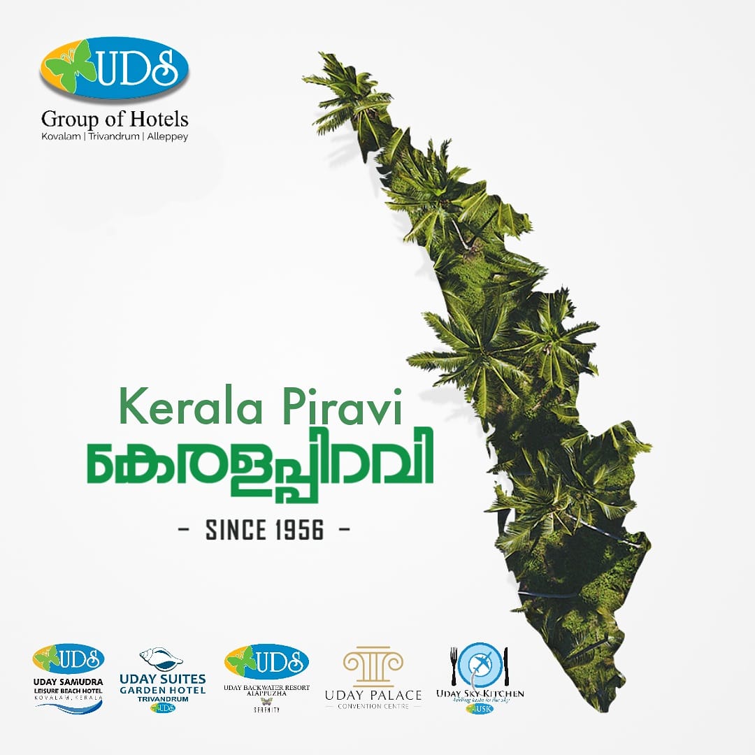 udshotels's tweet photo. Today is the 64th formation day (Kerala Piravi) of Kerala, the land of swaying palms, tranquil backwaters, and undulating mountains. Our Warm wishes.❤️

#KeralaTourism #KeralaPiravi #UDS #UDShotels #UdaySuites #UdaySamudra #UdayBackwater #UdayPalace #UdaySkyKitchen #Kerala https://t.co/jlglGxKYGc