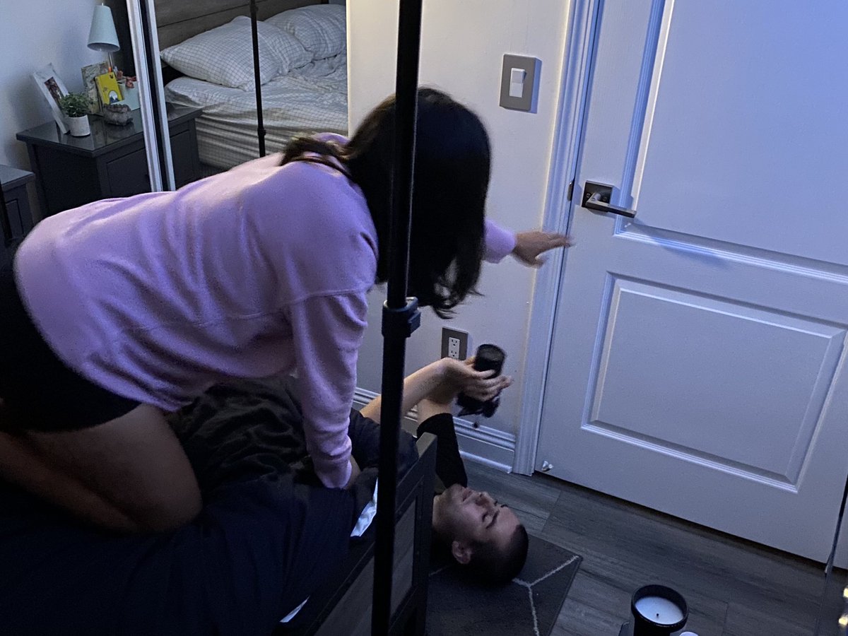 FurloughedM's tweet photo. Here’s some BTS from the filming of Visitant. More to come! #horror #shortfilm #Halloween2020 https://t.co/z3aNyzioAl