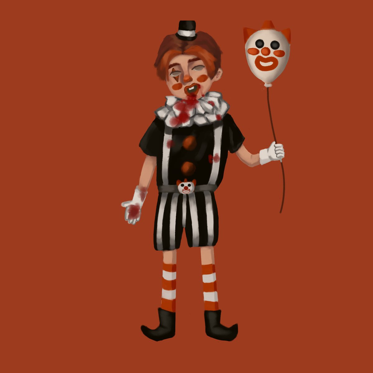 cloudophin's tweet image. Happy Halloween Everyone!🤡🎈🎃
Find my character and get free art from me!
(for first person only)
A collab with 1000+ filipino artists
For full resolution: 
#takutanartph 
#artph
#clowndophin