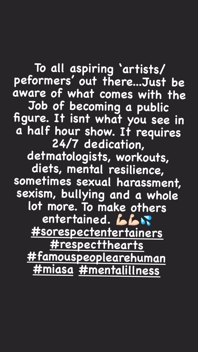 sarimahi's tweet photo. Respect all professions. Noone is immune to mental illness. Noone can run from mental health problems. #respectartists #respectperformers #mentalhealth https://t.co/YT2H0IFrz4