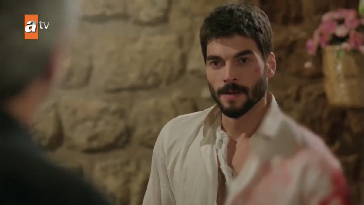he fell off a cliff, got severe bruises and a fever, got shot by his ex-wife/cousin and almost lost the love of his life to death, i mean.......we appreciate hazar making the first move tho  #Hercai