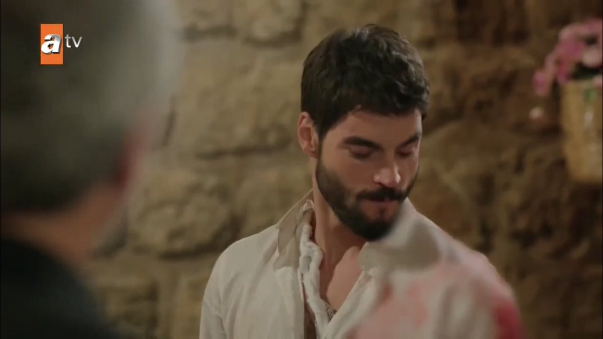 he fell off a cliff, got severe bruises and a fever, got shot by his ex-wife/cousin and almost lost the love of his life to death, i mean.......we appreciate hazar making the first move tho  #Hercai