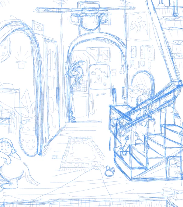 how it started                                   how its going (lineart) 