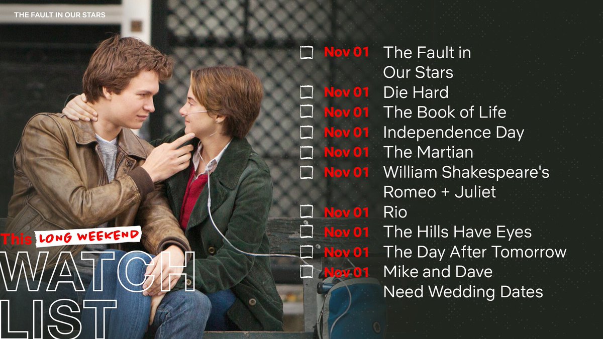 Still looking for things to watch this long weekend? Say no more 😘