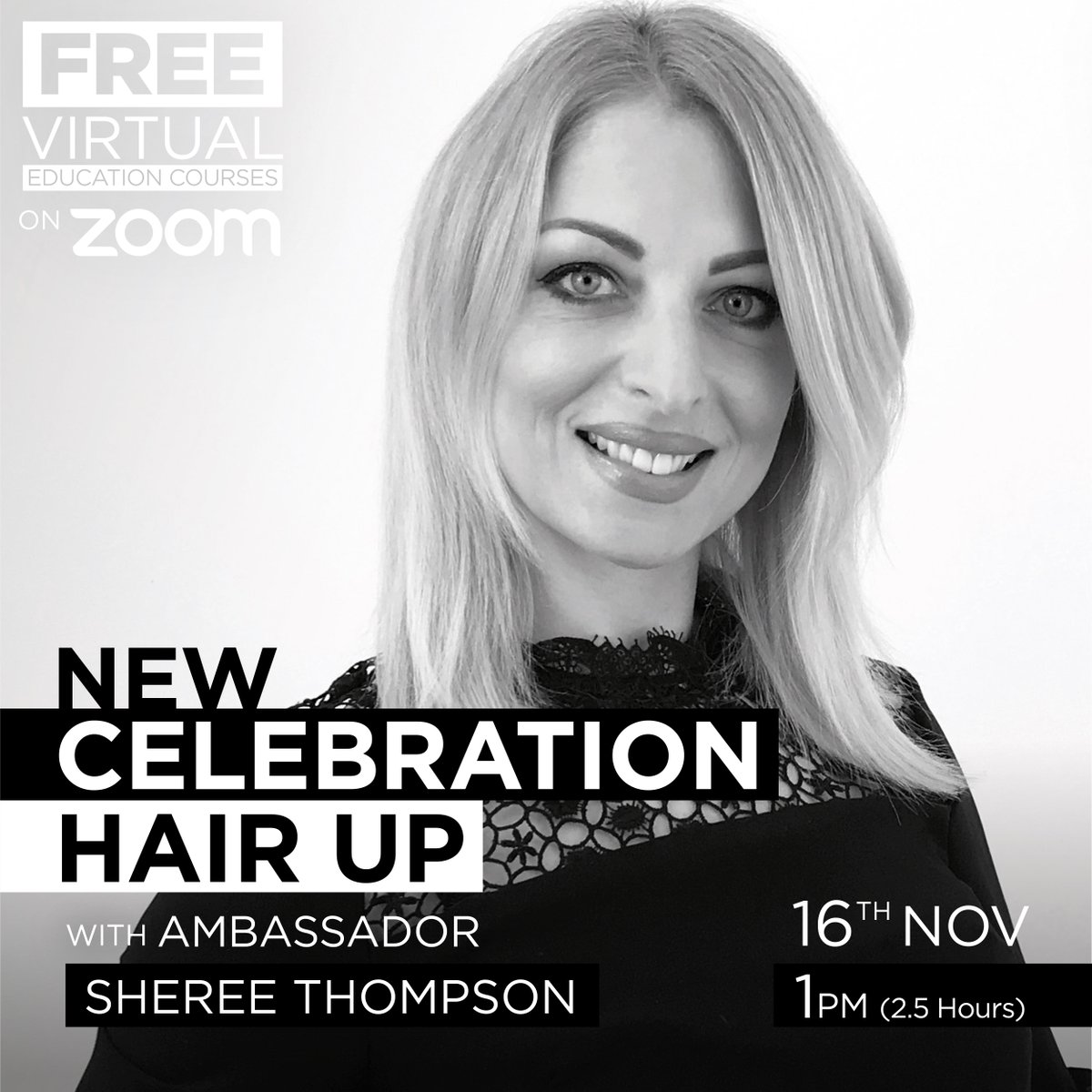 asphair's tweet photo. Get involved in our free online zoom educational courses!

Spend some time with ASP ambassador Sheree Thompson learning some new techniques and skills on celebration hair up styles!

To book a place please call 01794 527111 or email technical@asphair.com

 #asp #aspeducation https://t.co/rwXugowK0k