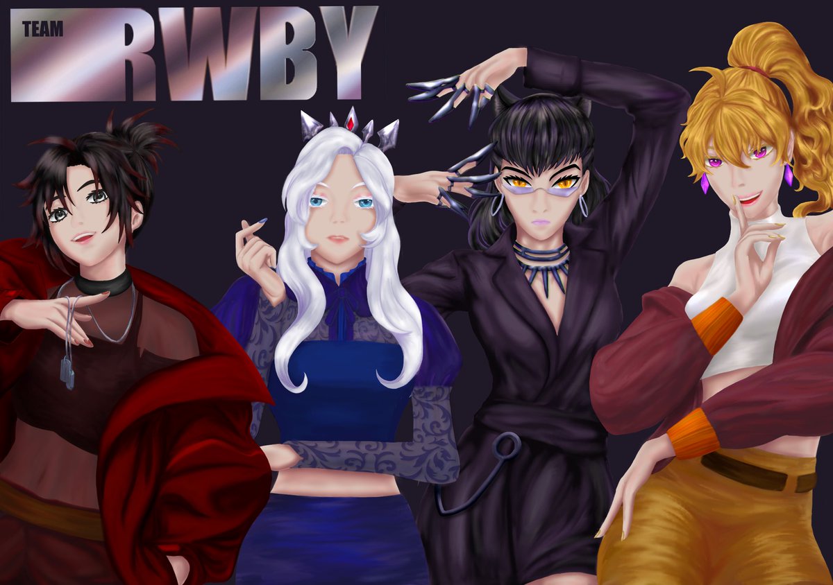 anretoga's tweet photo. RWBY - K/DA crossover 

Coming at you live real real wild, here to light it up and gonna break the rules if it’s necessary 

#RWBY #RWBYfanart #KdaFanArt #sameeyes #sameenergy #ItisfunnykdawillreleasetheirEPthesamedayRWBYvolume8 #Blade https://t.co/dmVNTLHC0R