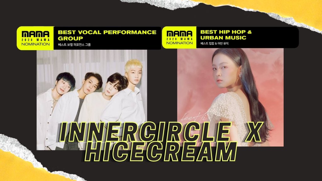 WINNER  LEE HI INNERCIRCLE will vote LEE HI for ‘Best Hip Hop & Urban Music’ Hicecreams will vote WINNER for 'Best Vocal Performance Group'  #MAMAVOTE  #winner  @yginnercircle  @leehibuzz  @WVOTINGTEAM  @YG_WINNER