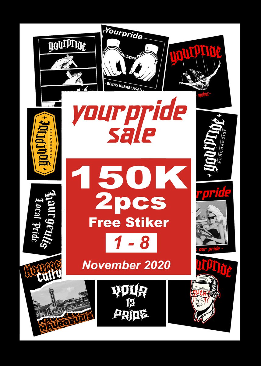 Promo november 🔥
pembelian semua article
150K 2pcs
@yourpride_id
@yourpride_catalogue
Via order 👇👇👇
WA : +62853 2012 999 7
Jl. Budi Utomo Irigasi menuju SMA1 haurgeulis (Bondru) RT 16 RW 07 No 101 Blok Kebon buah desa sukajati kacamatan haurgeulis kabupaten indramayu