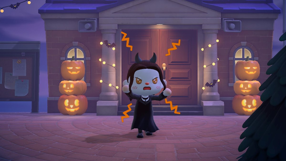 quietlycrossing's tweet photo. happy halloween from salem!! #AnimalCrossing #ACNH https://t.co/lUD6vxhUGy