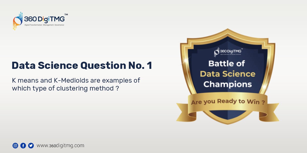 The wait is over!!!
Here comes the most awaited 'Battle of Data Science Champions' for November. The league begins!
Please comment your answers.

#DataScience #datasciencequiz #datasciencechampion #360DigiTMGmalaysia