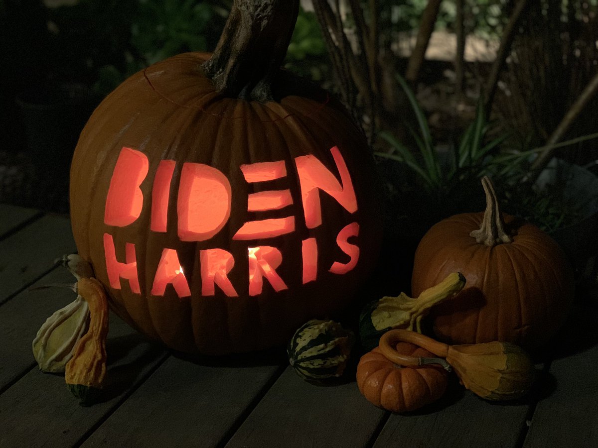 If you haven’t already, please VOTE. Another 4 years of Trump is just too scary to fathom. 🎃
