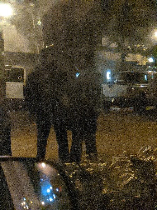 Just getting to Vancouver. Trump supporters line the North side of 8th, across the street from the park, and police are surrounding the park. Protesters are amassing just outside of the park.