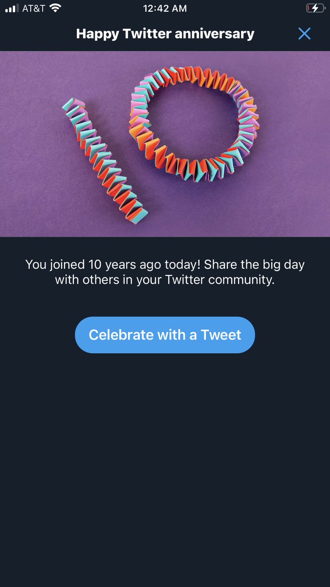 Apparently I joined Twitter 10 years ago
