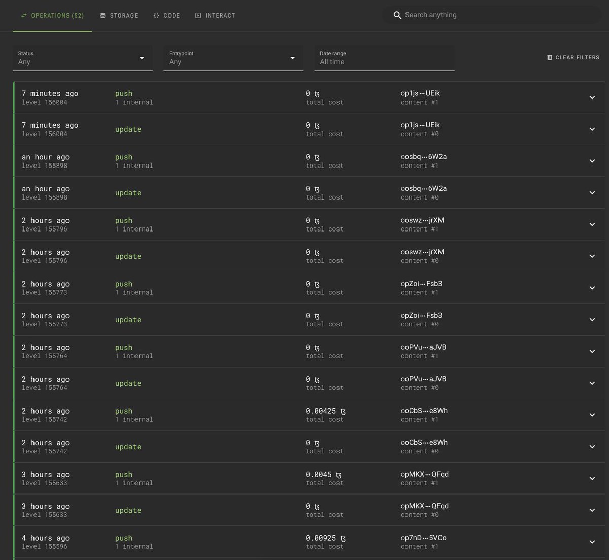 LukeYoungblood's tweet photo. This is amazing - I just figured out the magic incantation that makes #Harbinger price oracle updates free on #Tezos $XTZ. In 11 days on mainnet you'll be able to get cryptographically signed, medianized prices every 5 minutes from 4 of the top exchanges! https://t.co/2ecLBXJ73N https://t.co/mgso97clLZ