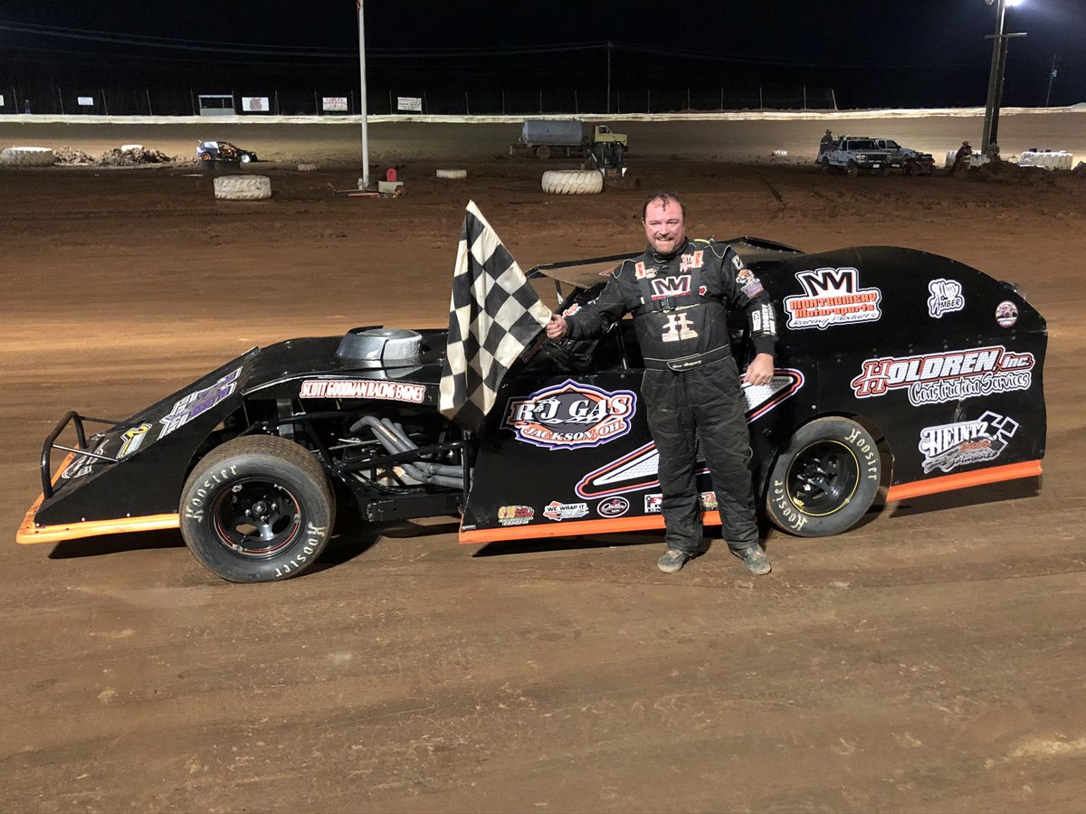 Jason Montgomery wins tonight’s Modified feature at Midway