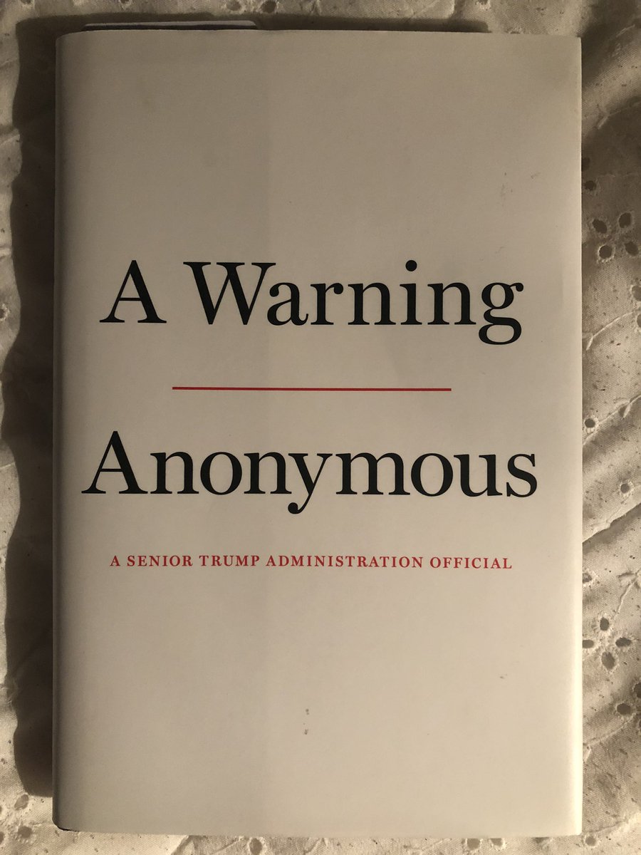 TheJoshHill3's tweet image. Thread:
1/ 
I waited to read #AWarning until the author revealed themself. Got it 2nd hand.

I’m starting it now. I hope you enjoy this thread, @MilesTaylorUSA bc I’m going to dissect the hell out of it w minimal research into facts &amp;amp; just basic memory recall.

Hope that’s ok.