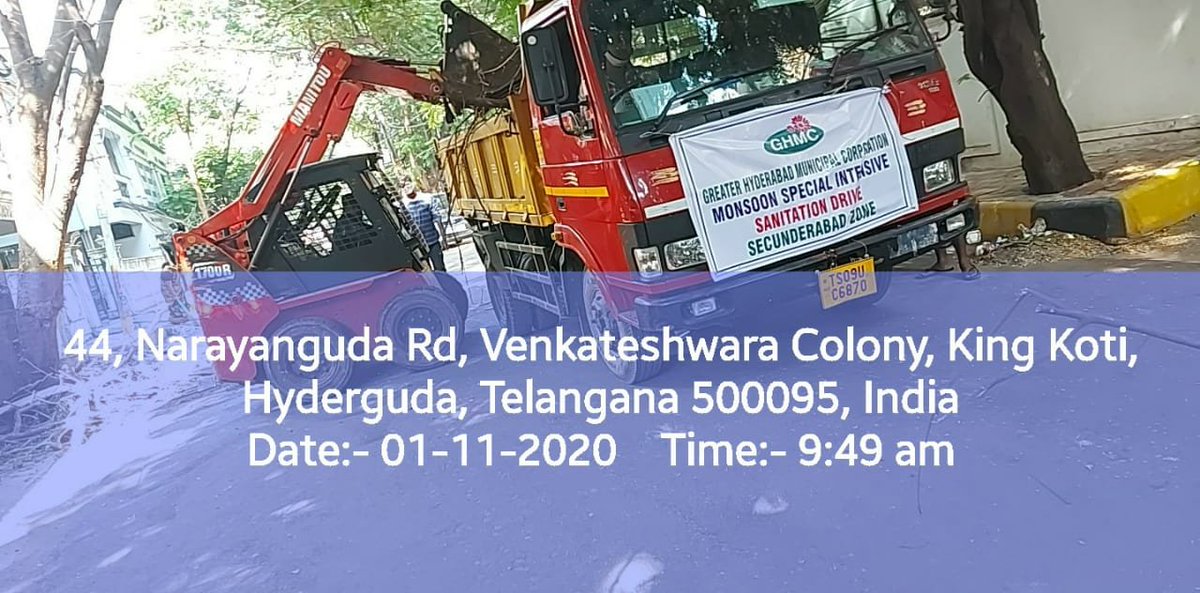 AMOH_MSRD's tweet photo. @srinivas_ved @GHMCOnline @KTRTRS Complaint attended Thank you https://t.co/zJ1v1UZucE
