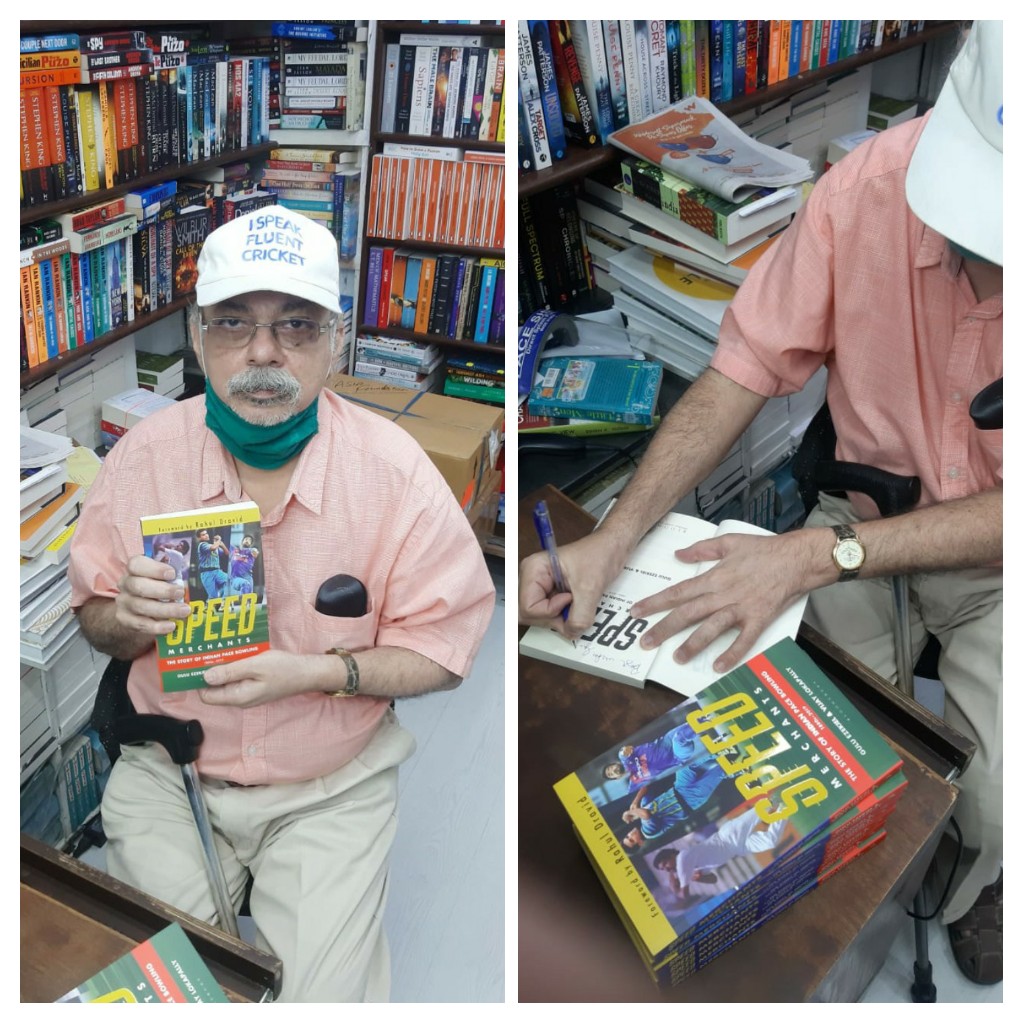 Bahrisons_books's tweet photo. Author inscribed copies !📚
#Speed Merchants:The Story of Indian Pace Bowling 1886 to 2019
By @gulu1959 &amp; Vijay Lokapally.
Veteran cricket writers Gulu Ezekiel and Vijay Lokappaly take you on a fascinating journey of over a century https://t.co/GxSxNkEf3G