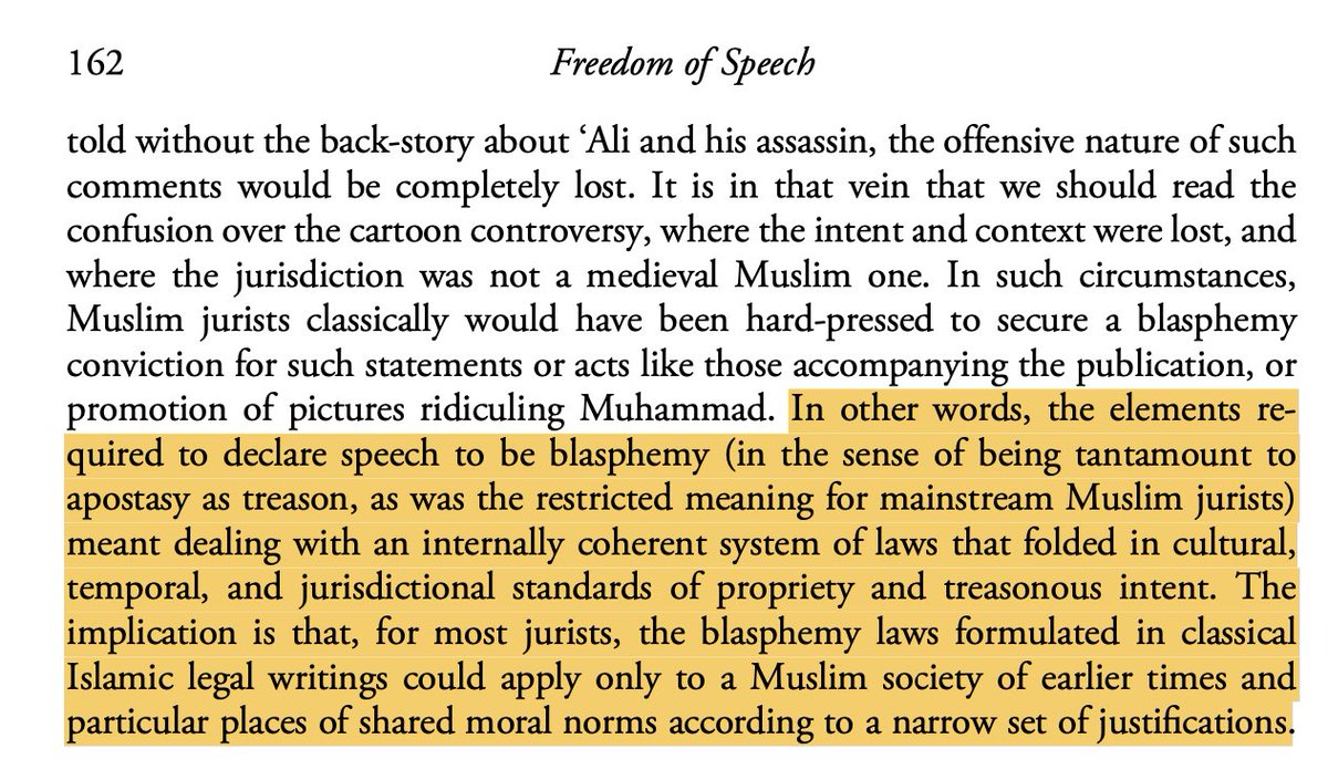 3) The implementation in modern timesShould we still practice execution as a punishment for blasphemy?The restricted meaning of blasphemy for mainstream Muslims jurists mean that “...for most jurists, the blasphemy laws formulated in classical Islamic legal writings...