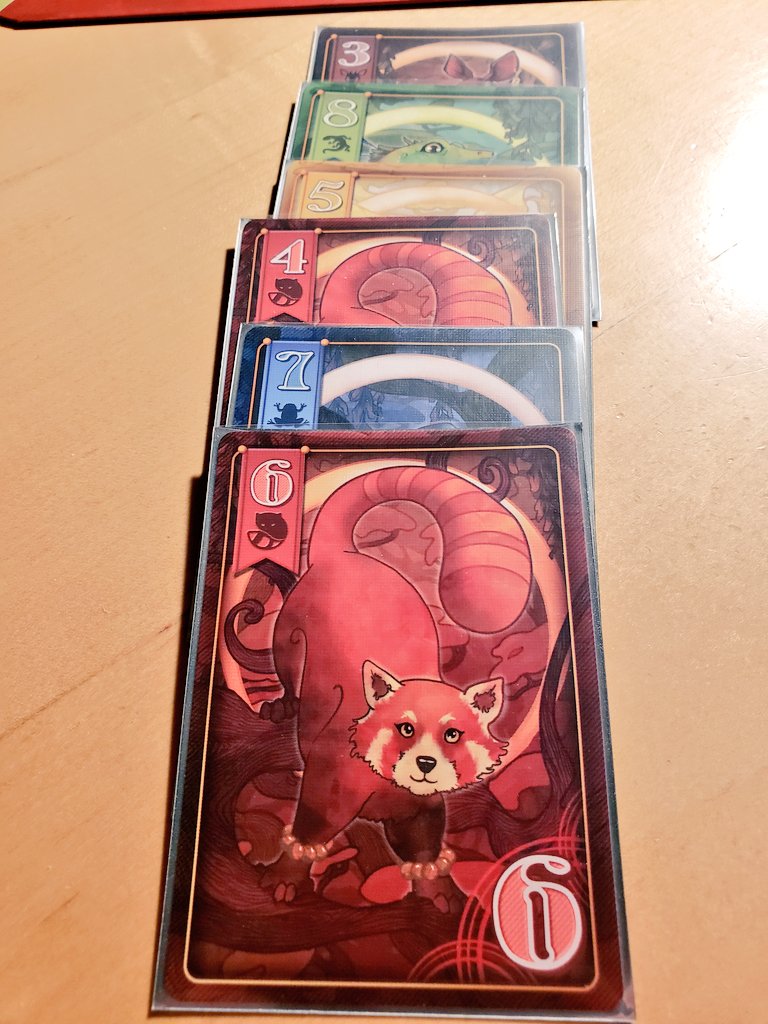 CohortVIIIGames's tweet photo. Played another great game of @stevenaramini #AnimalKingdoms tonight with @CheeseheadPirat @rbeccastanley. Love the animal meeples. Always such a tight game. Once again came down to a 1pt victory due to gaining the first capital city in the 3rd Age and gaining a 2pt bonus. https://t.co/Dzmt196CWc