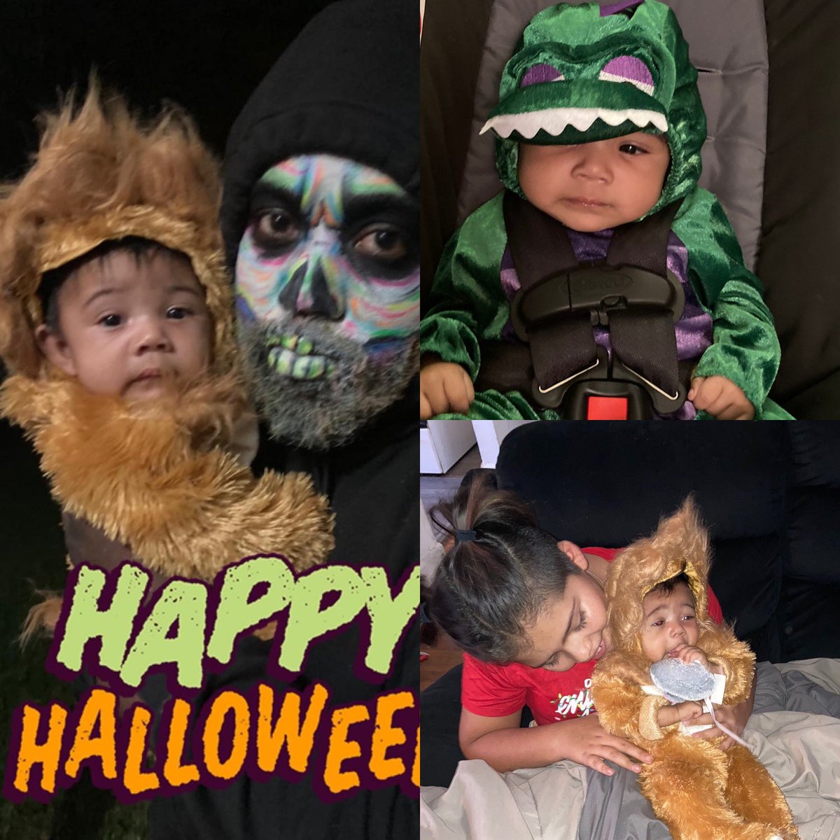 VVisiart's tweet photo. Happy Halloween from my monsters! #baby #babies #adorable #cute #cuddly #cuddle #small #lovely #love #instagood #kid https://t.co/Q54u1QNpMQ