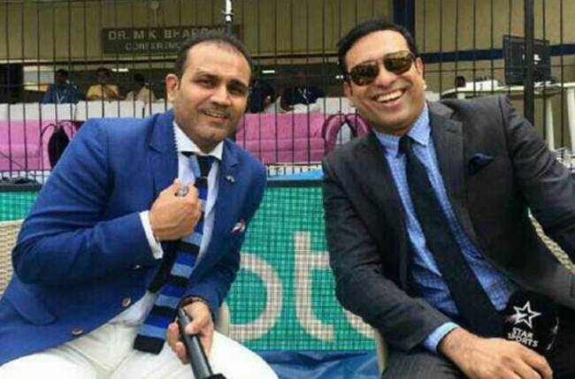 virendersehwag's tweet photo. Inke wrist mein alag hi twist tha. Happy Birthday to a wonderful friend Bhrata @VVSLaxman281 . May you find all the love and happiness. https://t.co/kRxeaLNJMP
