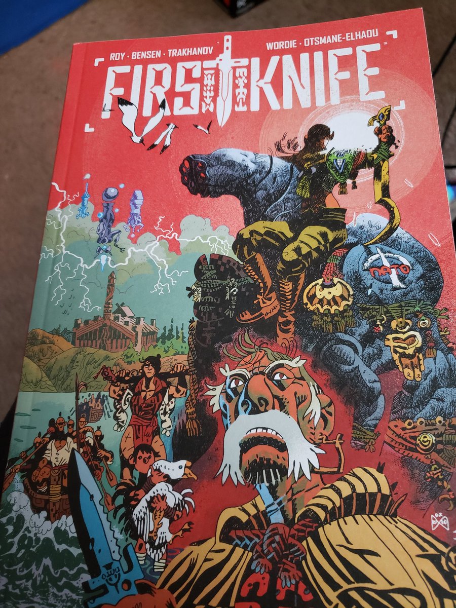 Snoutopus's tweet photo. Very happy to have read #firstknife but now that I've devoured it, I want more that does not exist! Alas, a great read, highly recommended. https://t.co/Y0xf2RnYZX