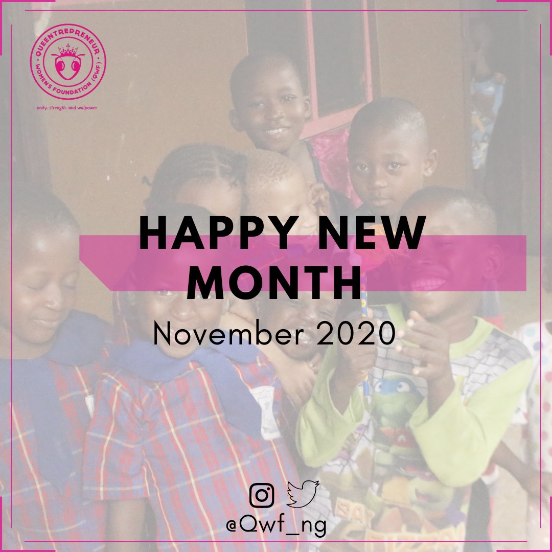 qwf_ng's tweet photo. Happy new month! May the upcoming month makes you wiser, kinder, and happier!
#womenpower #inspire #Motivation #Word #queentrepeneur #wisdom #mentoring #women #girls #ngo #girlpower #goals
#marketplace #qwf #womenempowerment #womenentrepreneurs https://t.co/wsGZ8su57R