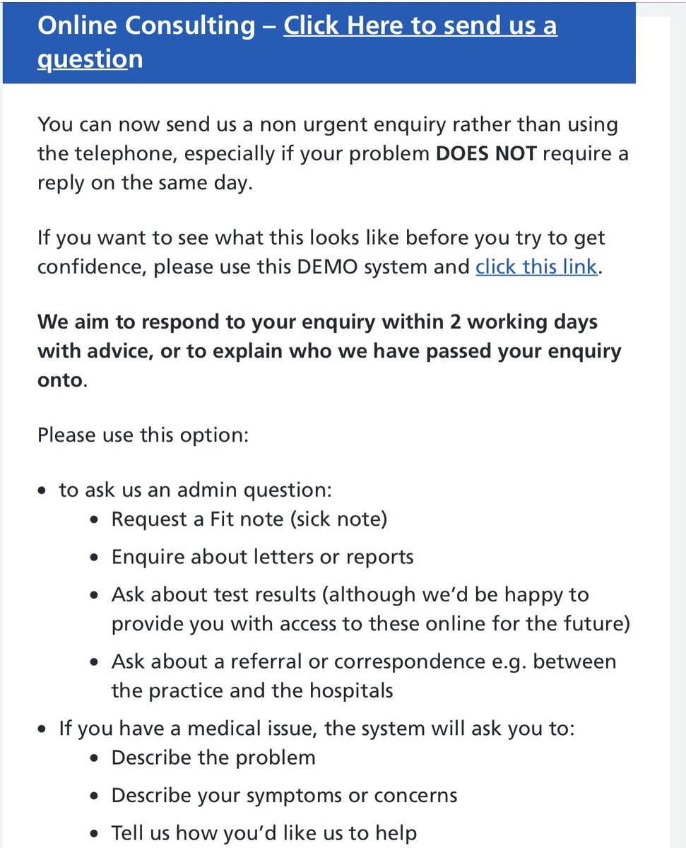 Central Lakes GP (@centrallakesgp) on Twitter photo Need help? Not sure whether to ring or not? Not sure if you need an appointment or if can help online?
Try our new Online Consulting option to ask your question
centrallakesmedicalgroup.co.uk/online-service…
Please RT and tell everyone in the community, #TeamGP #openforbusiness
<a href="/AmblesidePC/">Ambleside Parish Centre - Lake District</a> Need help? Not sure whether to ring or not? Not sure if you need an appointment or if can help online?
Try our new Online Consulting option to ask your question
centrallakesmedicalgroup.co.uk/online-service…
Please RT and tell everyone in the community, #TeamGP #openforbusiness
<a href="/AmblesidePC/">Ambleside Parish Centre - Lake District</a>