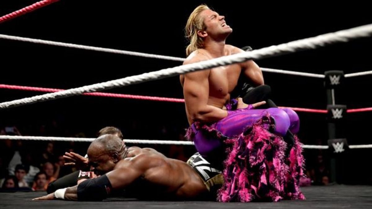 Apollo Crews Vs Tyler BreezePsychologically sound but what a bore. Crews and Breeze are like better Randy Ortons here - this was a proper wrestler’s wrestler match, but even the Full Sail diehards couldn’t be arsed with most of it.It’s Gone.