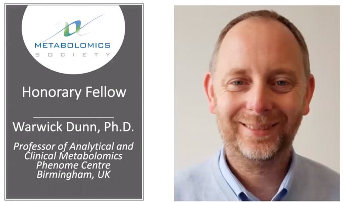 rickdunnblade's tweet photo. It is a great honour to be awarded an Honorary Fellowship from @MetabolomicsSoc alongside @kadzuis and I feel very humble. Thanks to everyone for their kind words over Twitter and for all I have worked with over the last 20+ years. https://t.co/TU3vFRGlRT