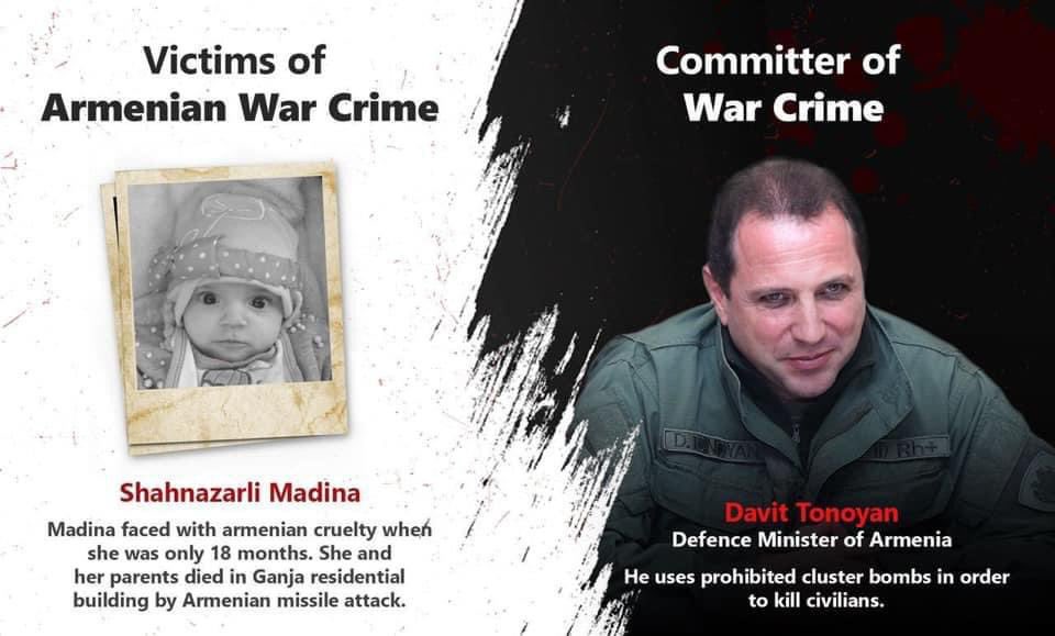 MammadovaAlija's tweet photo. #StopArmenianAggression #KarabakhisAzerbaijan #ArmeniaKillsCivilians #ArmeniakillsChildren #StopArmenianOccupation #DontBelieveArmenia #WarCrimes #Armenia #Azerbaijan #Karabakh https://t.co/xrcEvkuBR8
