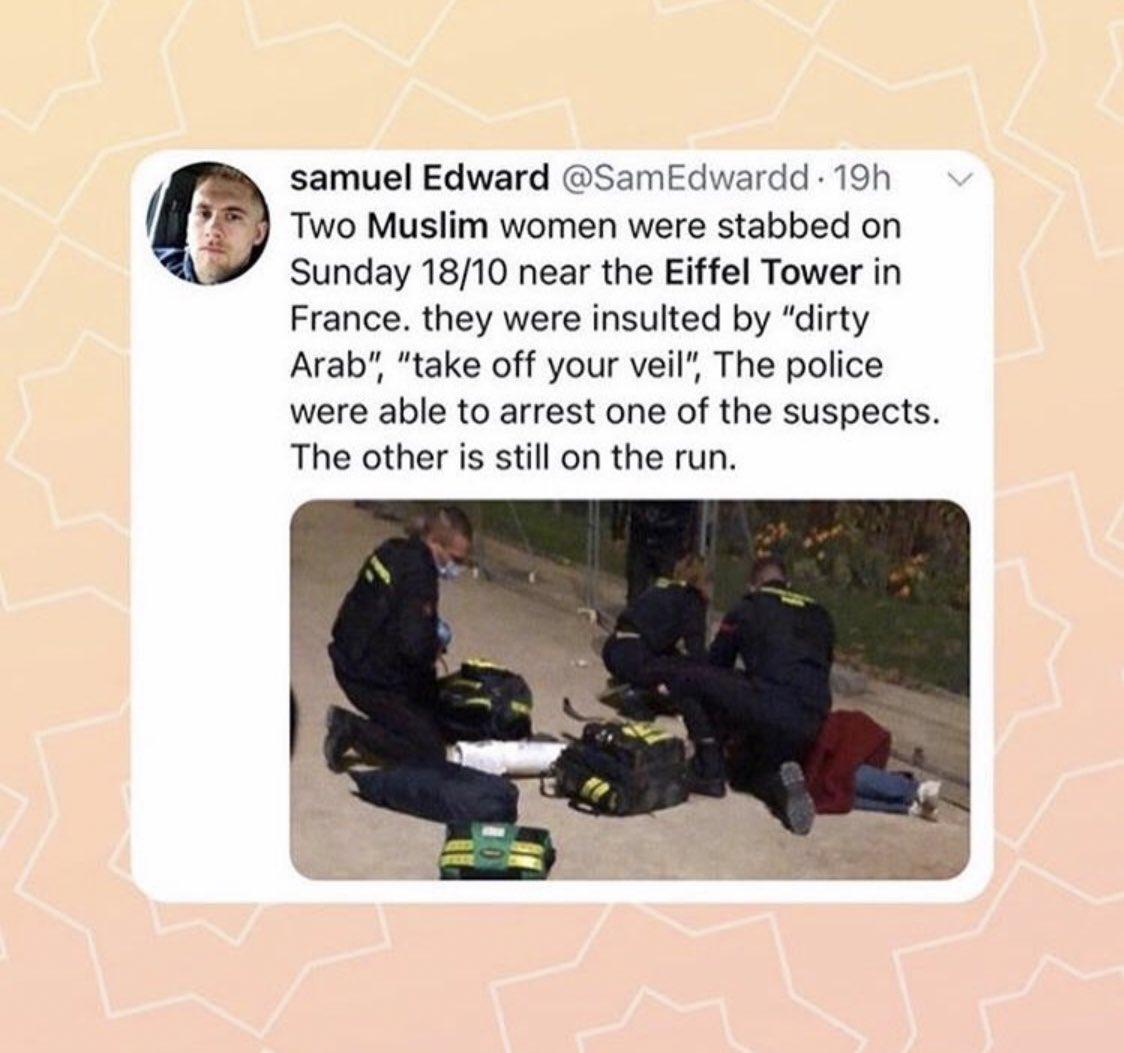 So this “Israeli” support the normalization with “ARAB MUSLIM COUNTRIES”but also he supports macron& agreed with his speech about calling Muslims as “radical Islamists”! And he never mentioned any of those attackswhat a cøntradiction!!  #boycottfrance  #مقاطعه_المنتجات_الفرنسيه5  https://twitter.com/hananyanaftali/status/1321892986075172864