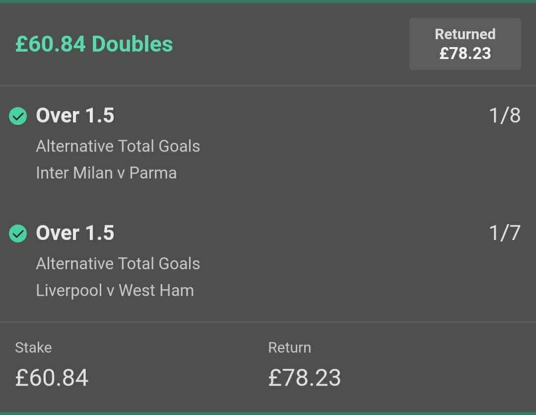 FirstPastTheP13's tweet image. Football roller that started yesterday.. and rolls on again from today started from £5 currently at £78.23 🤑🤑