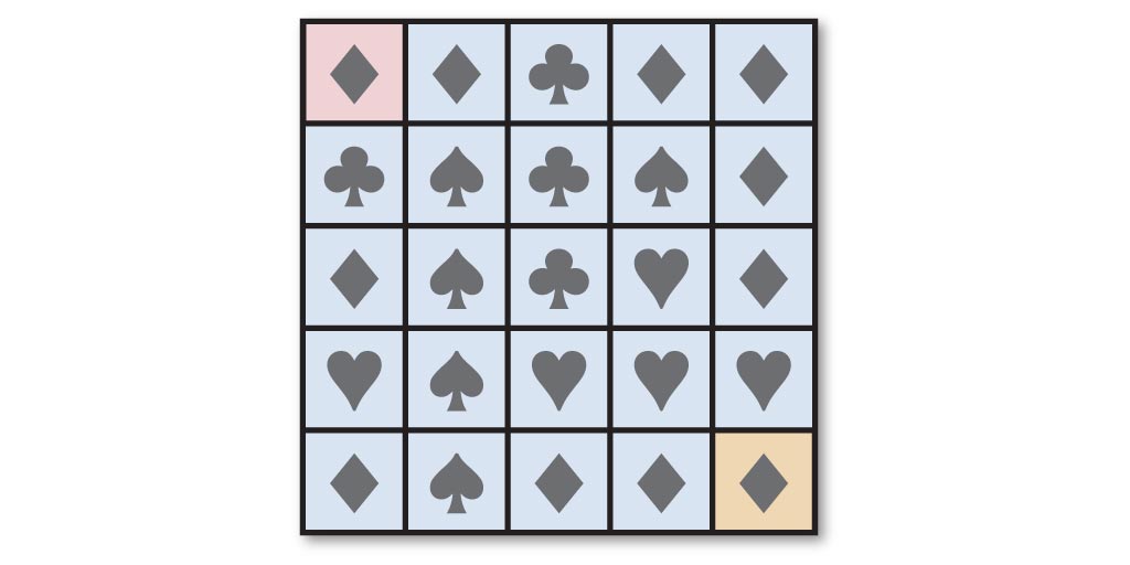 Mazelog's tweet image. In this month's logic maze find a route where the last three symbols are always different: mazelog.com/competition.ht…