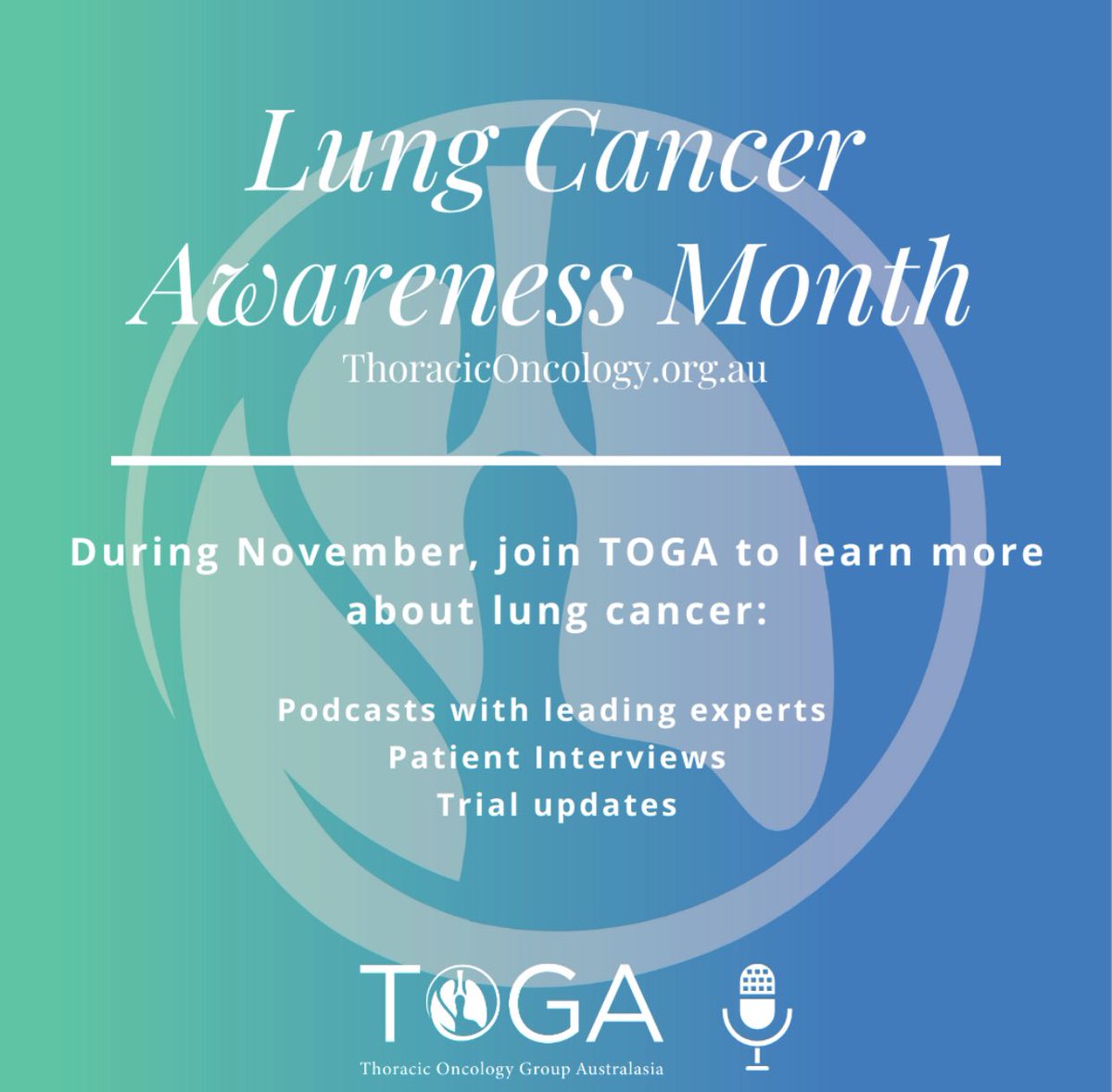 bensolomon1's tweet photo. November is lung cancer awareness month. Visit the TOGA website to learn more about lung cancer and hear a podcast from where I get to chat with my very talented friend @TommyJohn00 https://t.co/R9DrLJdlKc #LCSM https://t.co/xhrnDedm8U