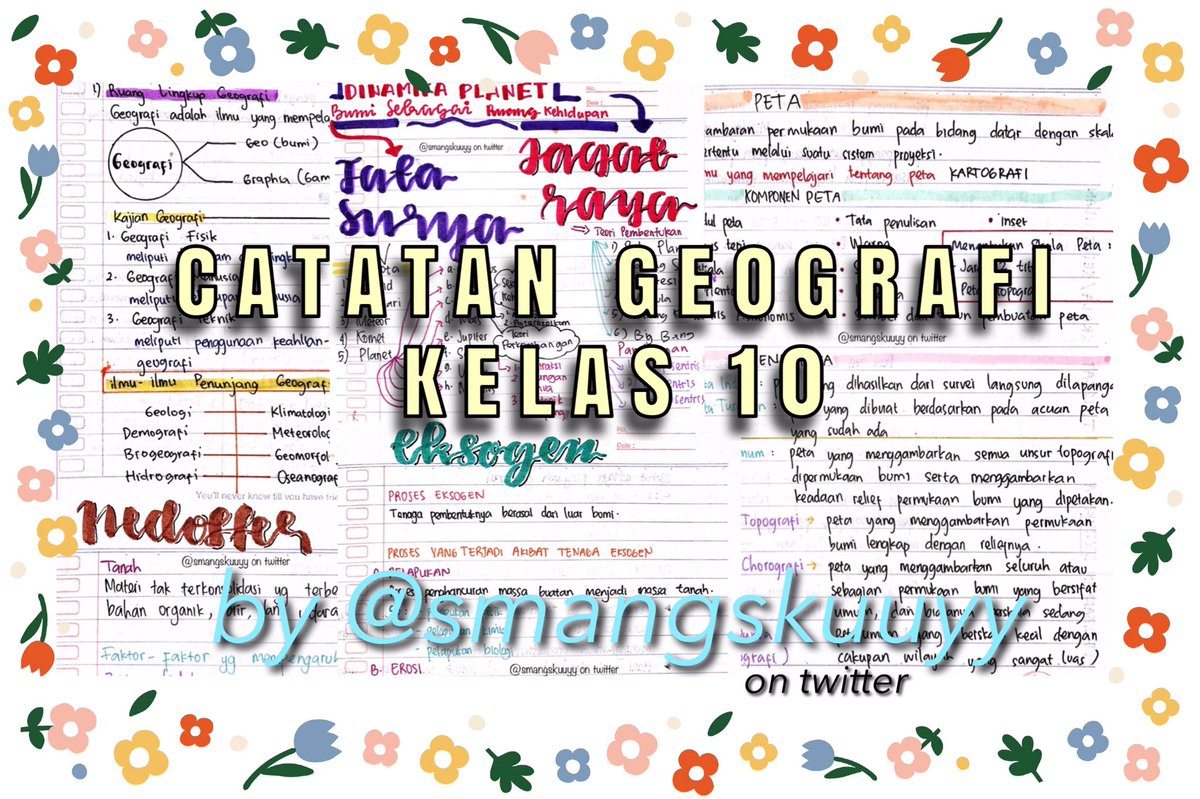 smangskuuyy's tweet image. ✨CATATAN GEOGRAFI KELAS 10✨
-by @smangskuuyy-
((untuk mata pelajaran lain, cek pinned ya!))

/ A Thread /