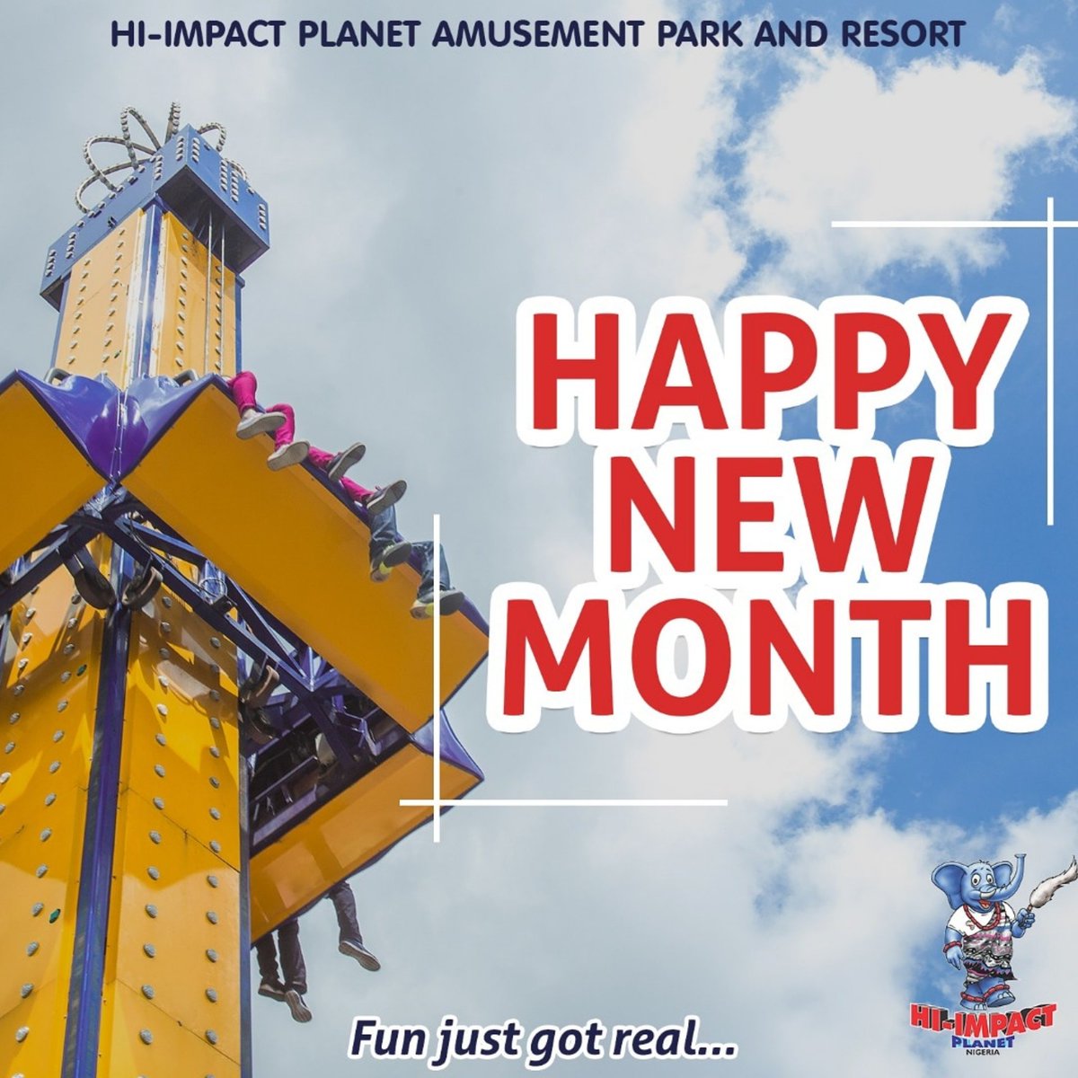 hi_impactplanet's tweet photo. Wishing you a fabulous new month. A month filled with new experiences, fun, adventures and gladness. 😊

Cheers! From all of us at Hi-Impact Planet.
 
#happynewmonth #HIPexperience #amusementparksinlagos #funplacesinlagos
#luxuryapartmentsinlagos #funjustgotreal https://t.co/ocxRJgL8cH
