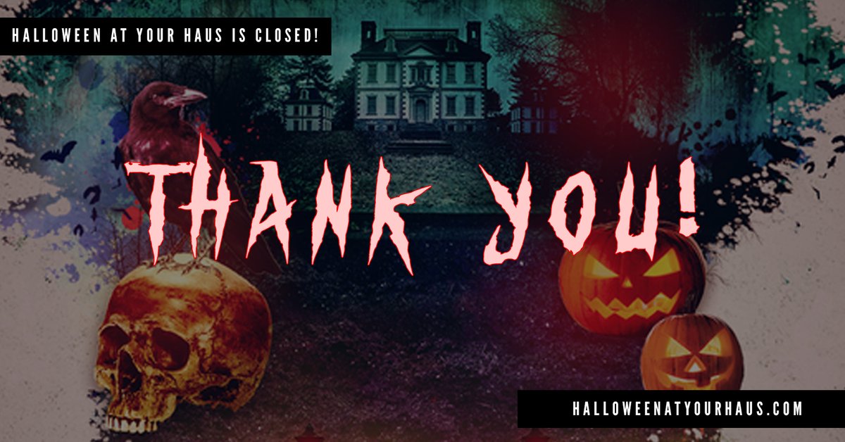 Thanks for tuning in to #HalloweenAtYourHaus! Now...get some sleep! 👻