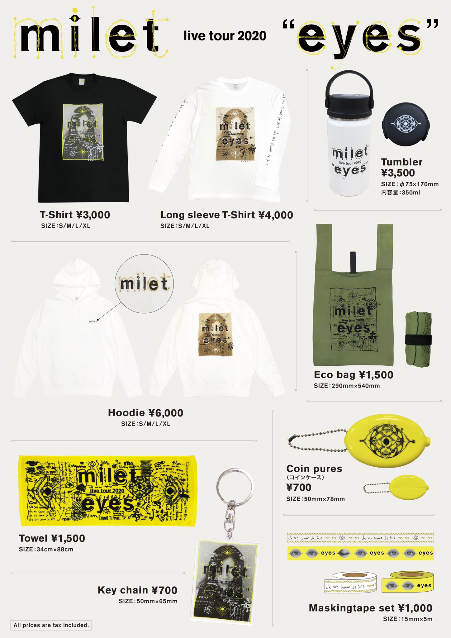 milet eye Tシャツ Sサイズ- milet eye Tシャツ Sサイズ-