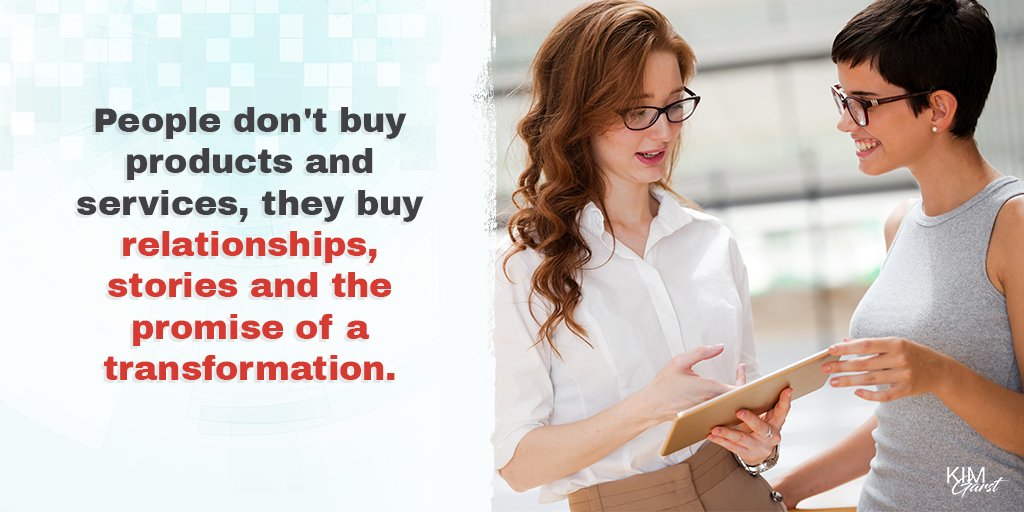 People buy the value that you can give them.