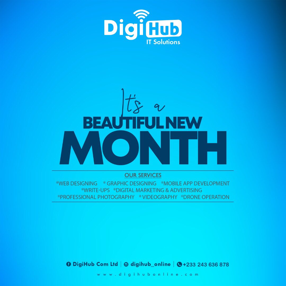 DigiHub_online's tweet photo. Wishing you a very successful new month https://t.co/z6x5Ar5fsW