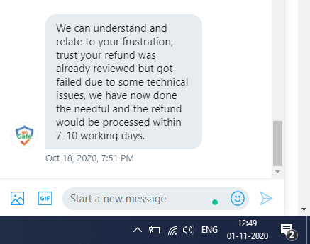 amol59268247's tweet photo. Another Fake promise from @goibibo #fake #chor every time same response.  @goairlinesindia already transferred the money to @goibibo in July month only.  still, I'm waiting for refund https://t.co/dGfiO3XiHg