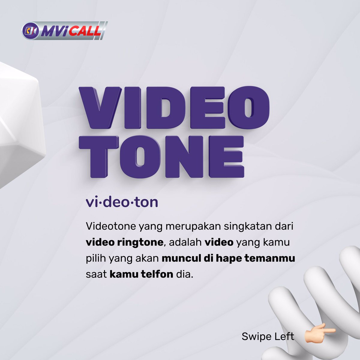 mvicall's tweet photo. Yang buat MviCall beda dan unik itu karna ada satu fitur yang keren banget:
.
VIDEO RINGTONE
.
Video yang kamu pilih dan upload ke MviCall yang akan muncul Di Hape Temanmu saat kamu telfon dia! 😎
.
Buruan cobain dengan Install MviCall sekarang di Appstore dan Playstore!
#mvicall https://t.co/TKBEw05XcZ