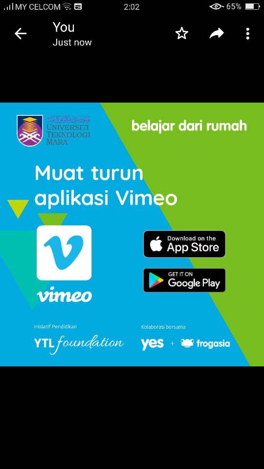 smfim_official's tweet photo. Pemberian 40GB data percuma kepada pelajar UiTM dari YTL Foundation dengan kerjasama YES dan FrogAsia
Sila rujuk gambar untuk maklumat lanjut
#SMFPM
#UiTMDiHatiku
#KamiUiTM
#UiTMPuncakPerdana https://t.co/8E6mr1RbMc