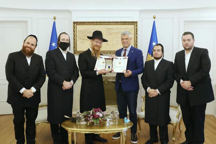 ClRabbi's tweet photo. It is a real honor to be awarded as Honorary Ambassador of the Republic of Kosovo. It is also a strong commitment to do much more. Thanks Dear President @HashimThaciRKS for this great honor! https://t.co/UcDzkeQJum https://t.co/SubPMdWggF